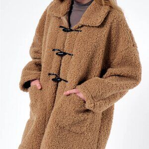 Storets Boucle Teddy Coat - Brown